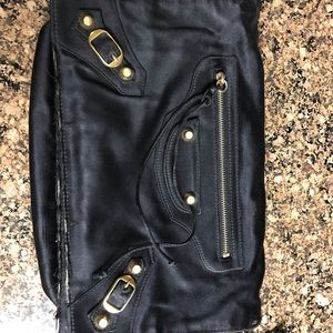 Vintage Authentic Satin Balenciaga Clutch.